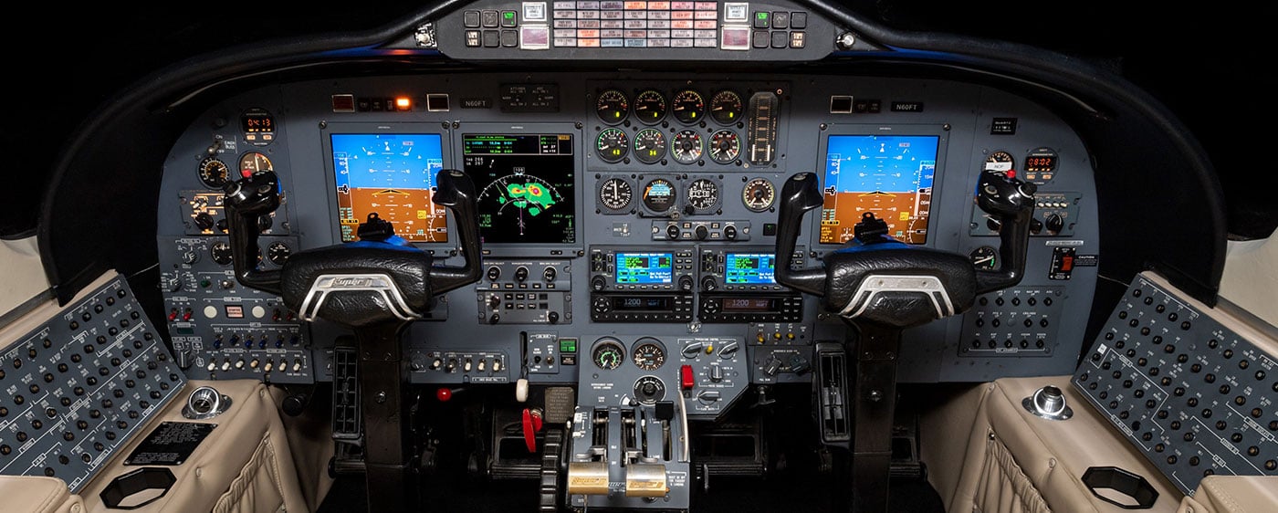 Aircraft Interior cockpit low light